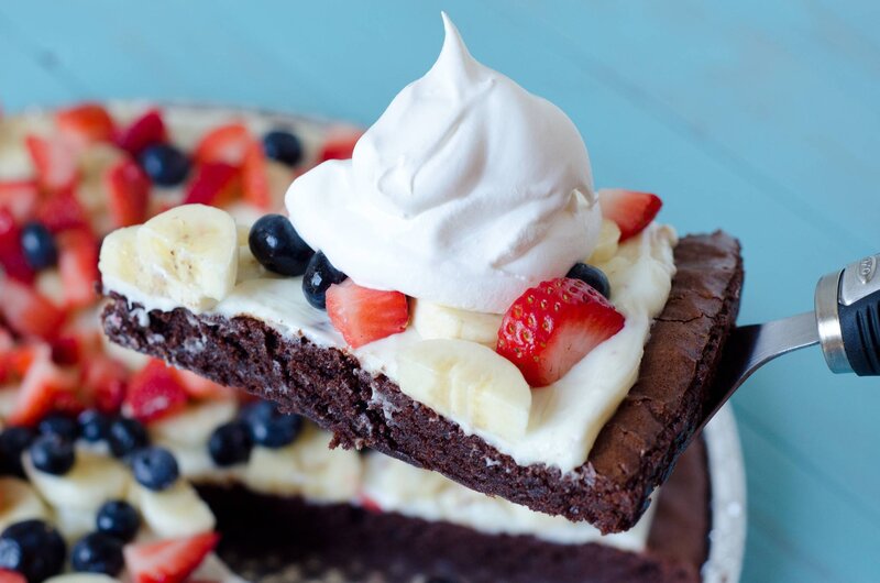 Slice of Brownie Dessert — Brown