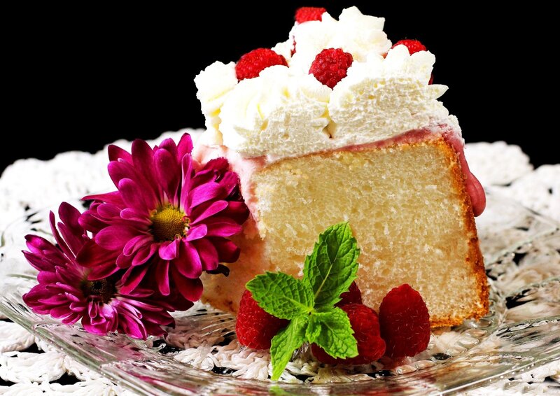 Slice of Cake with Berries