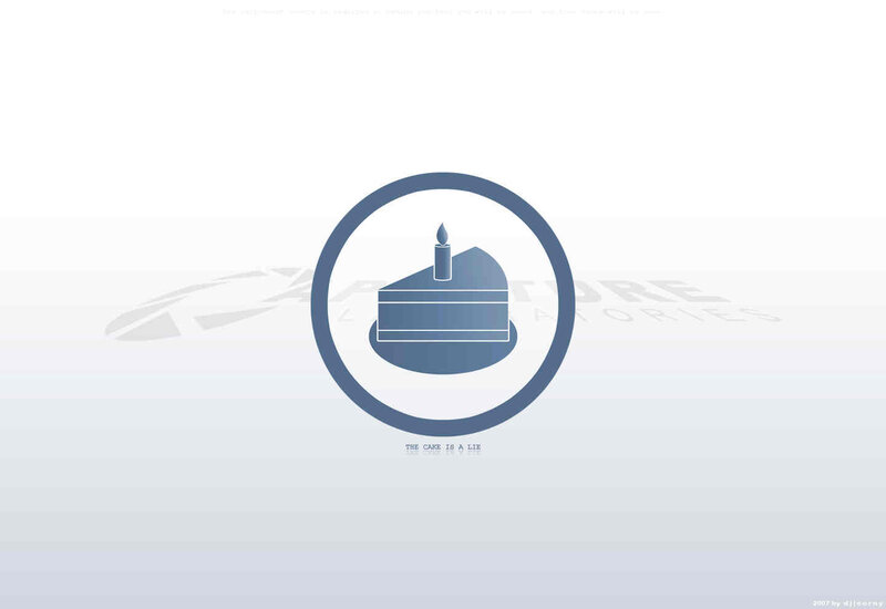Slice of Cake with Candle — Blue