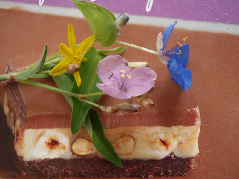 Slice of Cake with Flowers