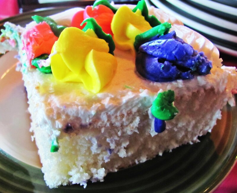 Slice of Cake with Frosting
