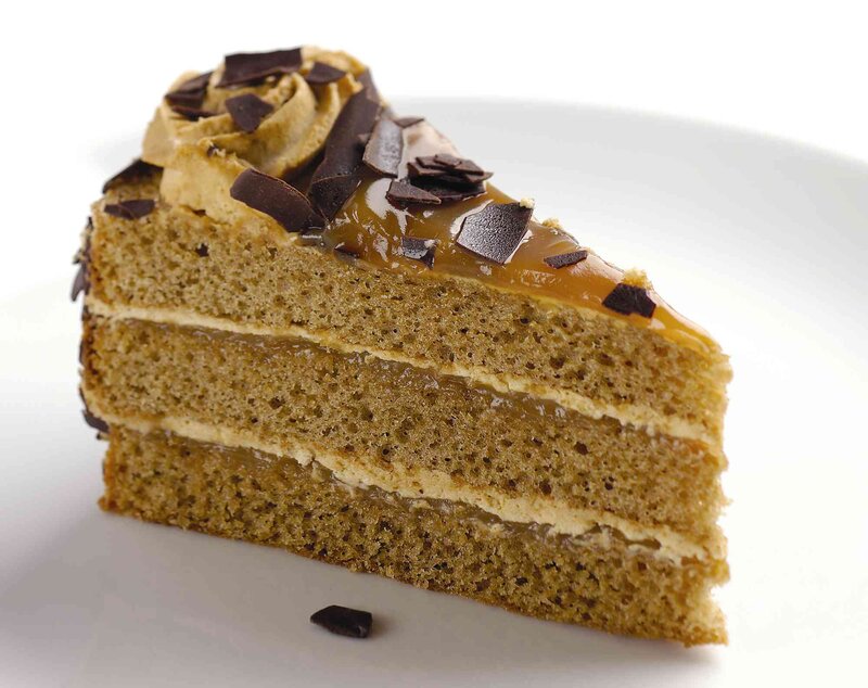 Slice of Caramel Cake