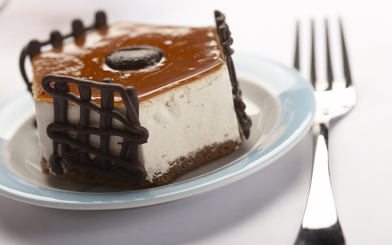 Slice of Caramel Cheesecake