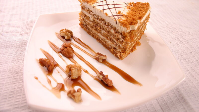 Slice of Carrot Cake — White, Appetizing