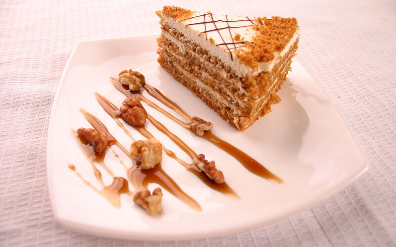 Slice of Carrot Cake — White
