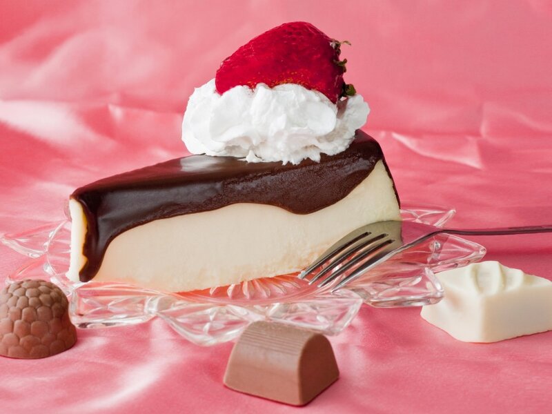 Slice of Cheesecake — Pink, Sweet