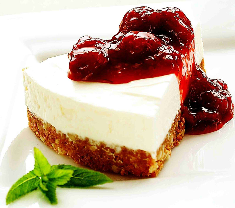 Slice of Cheesecake — White, Appetizing, Photograph, Cherry Topping