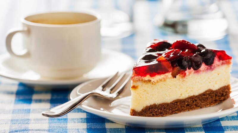 Slice of Cheesecake — White, Calm, Morning