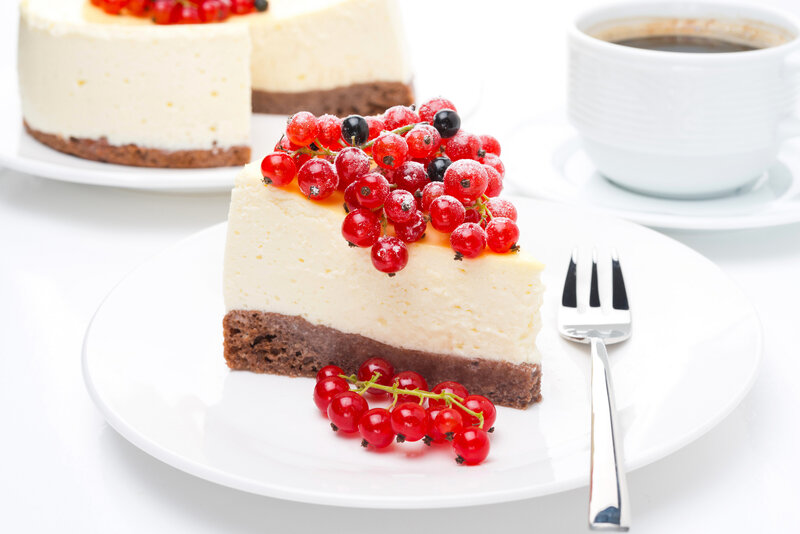 Slice of Cheesecake — White, Calm