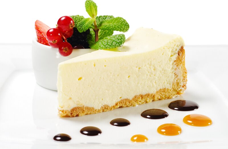 Slice of Cheesecake — White, Clean