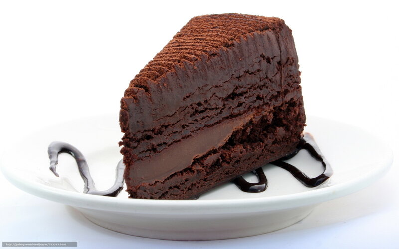 slice of chocolate cake