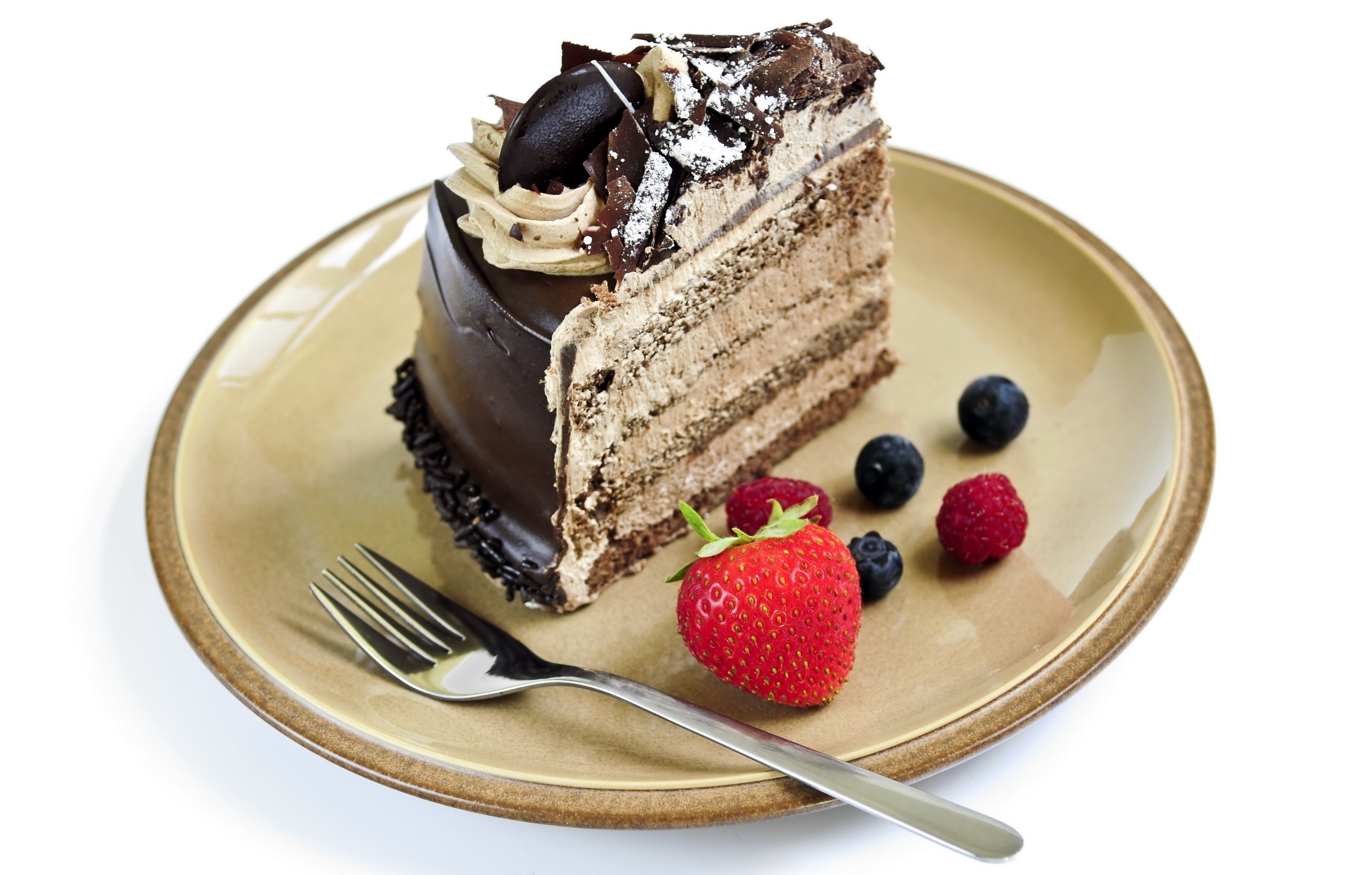 slice of chocolate cake
