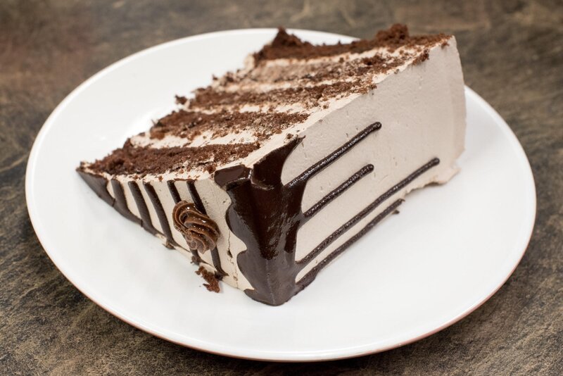 slice of chocolate cake