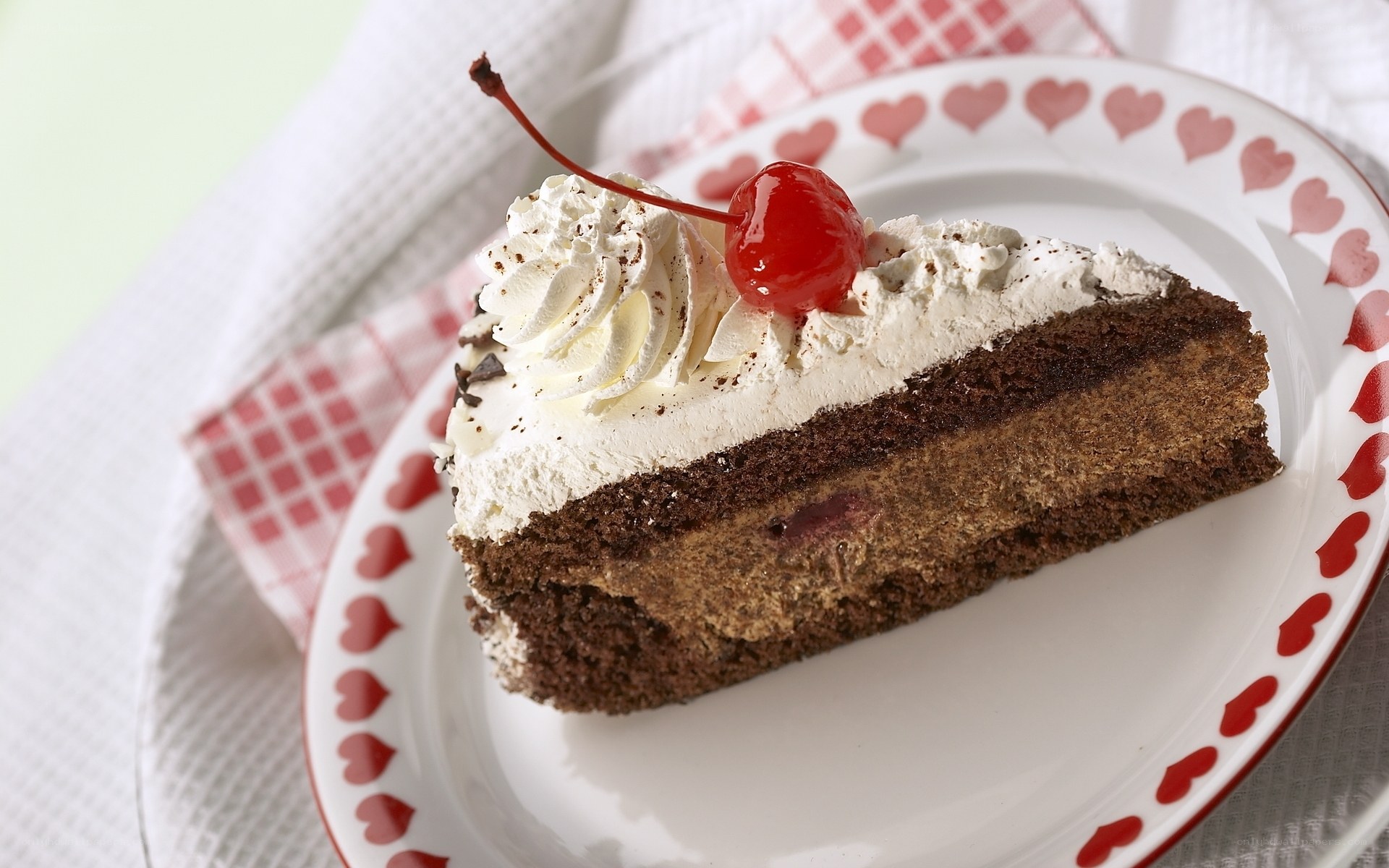 slice of chocolate cake