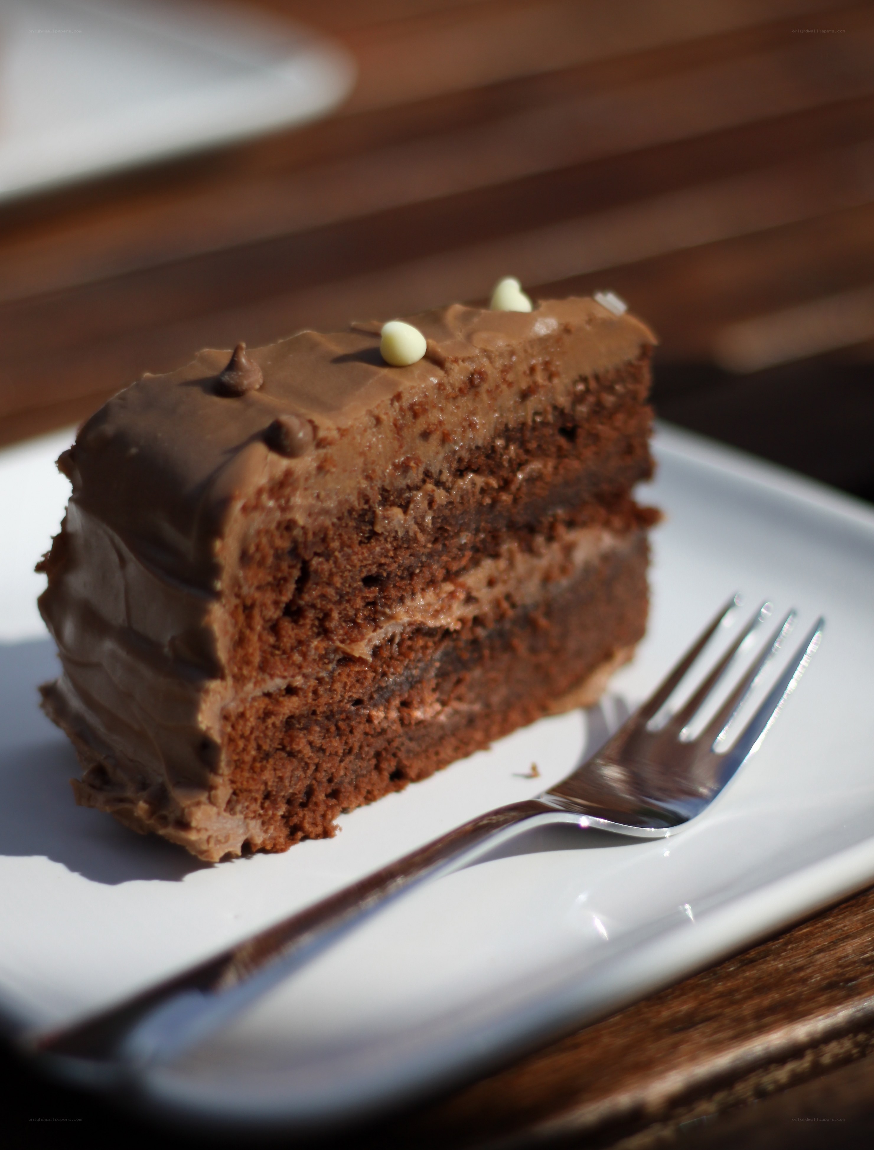 slice of chocolate cake