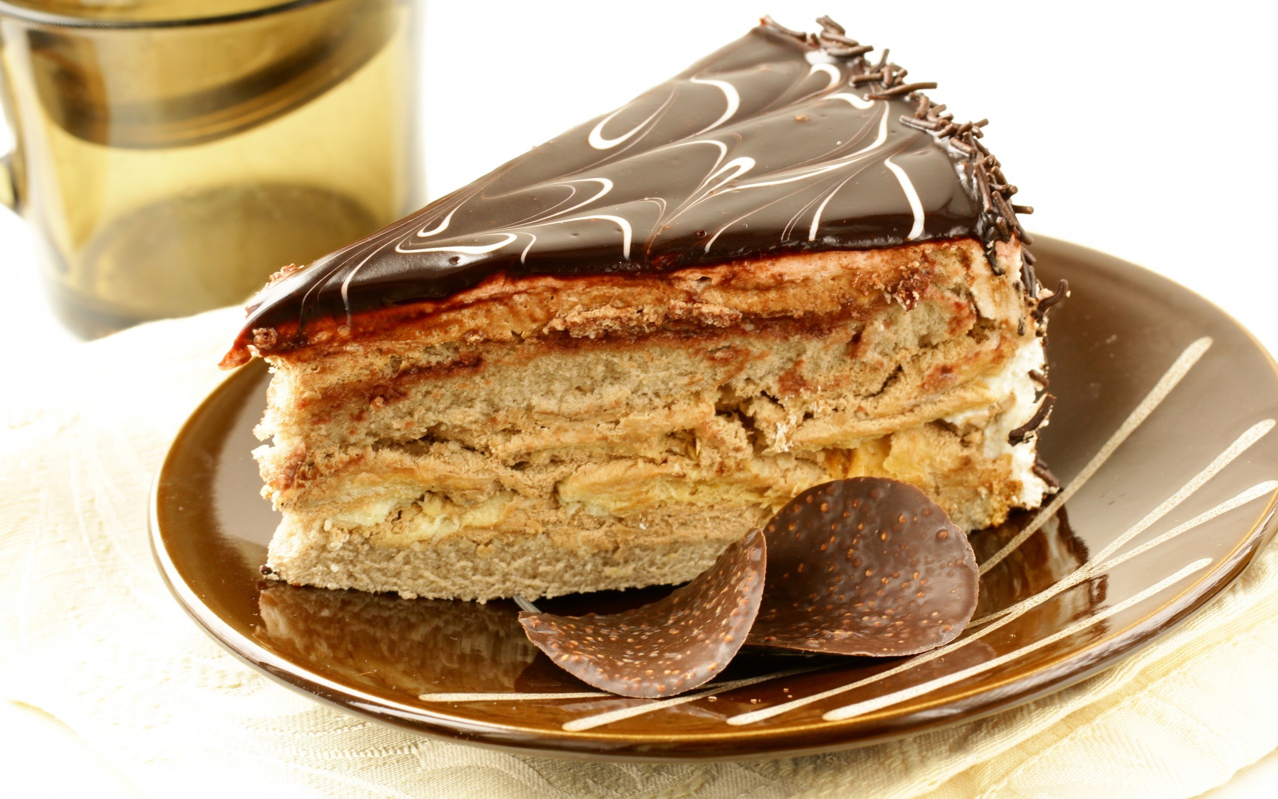 slice of chocolate cake