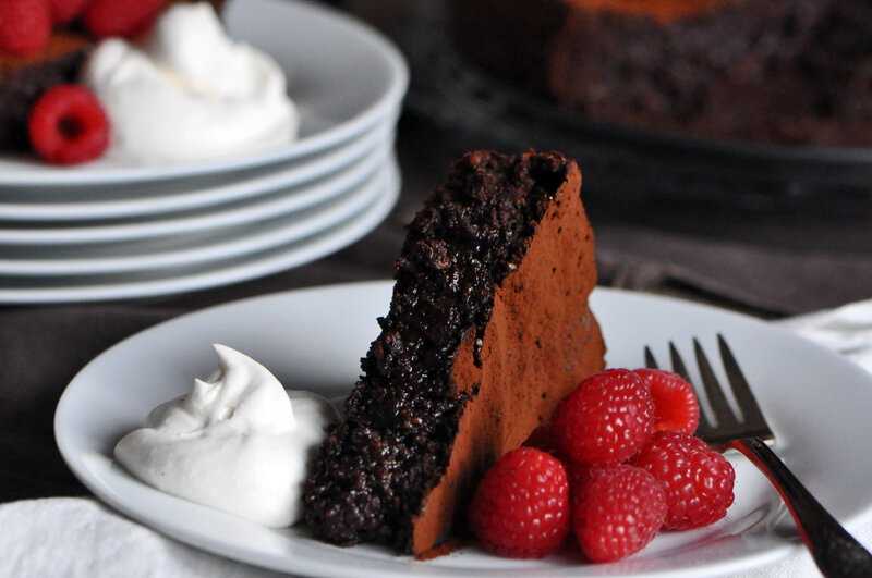 Slice of Chocolate Cake — Brown, Appetizing, Photograph, Raspberries, Whipped Cream