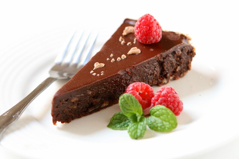 Slice of Chocolate Cake — Brown, Appetizing, Photograph, Raspberry