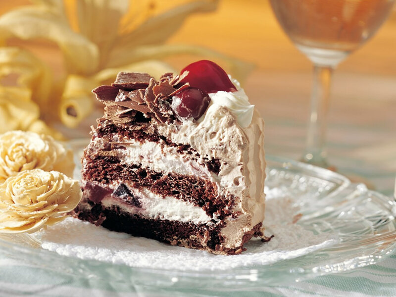 Slice of Chocolate Cake — Brown, Delicate, Afternoon
