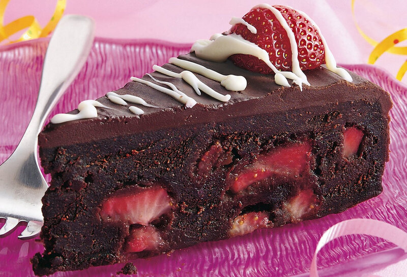 Slice of Chocolate Cake — Brown, Sweet