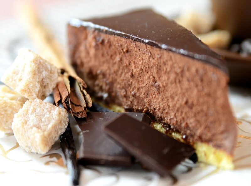 Slice of Chocolate Mousse Cake