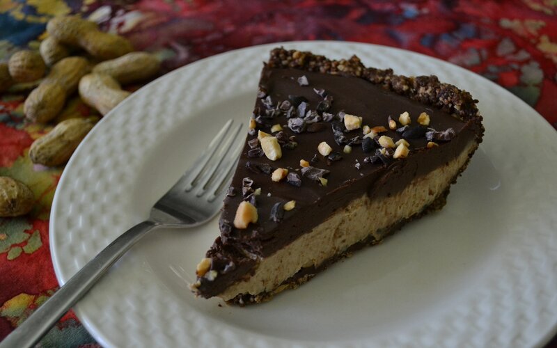 Slice of Chocolate Peanut Butter Pie — Brown