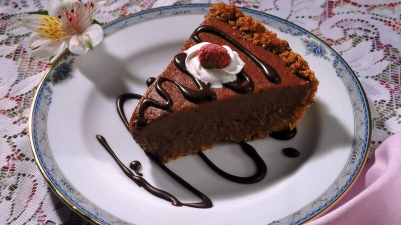 Slice of Chocolate Pie — Brown