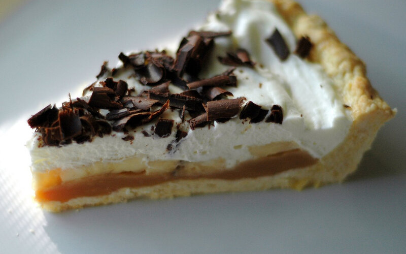 slice of chocolate pie