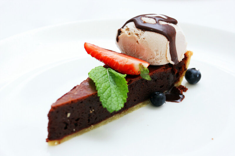 Slice of Chocolate Tart