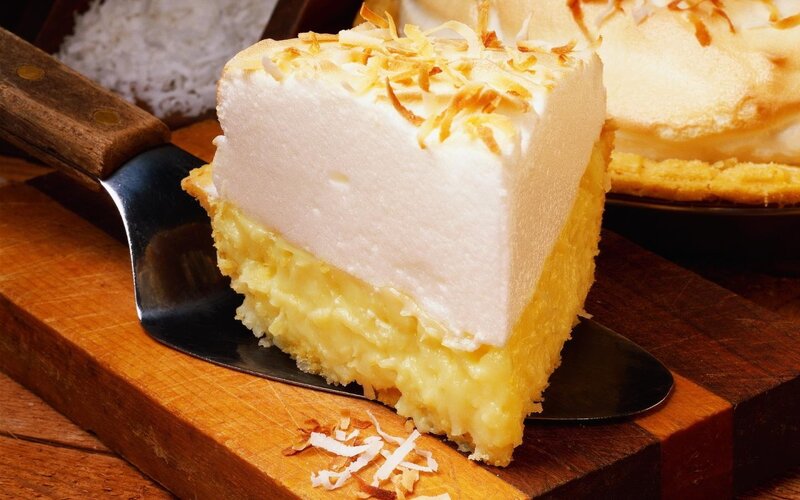 Slice of Coconut Cream Pie