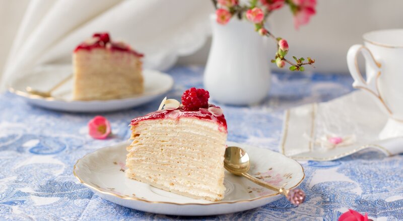 Slice of Crepe Cake