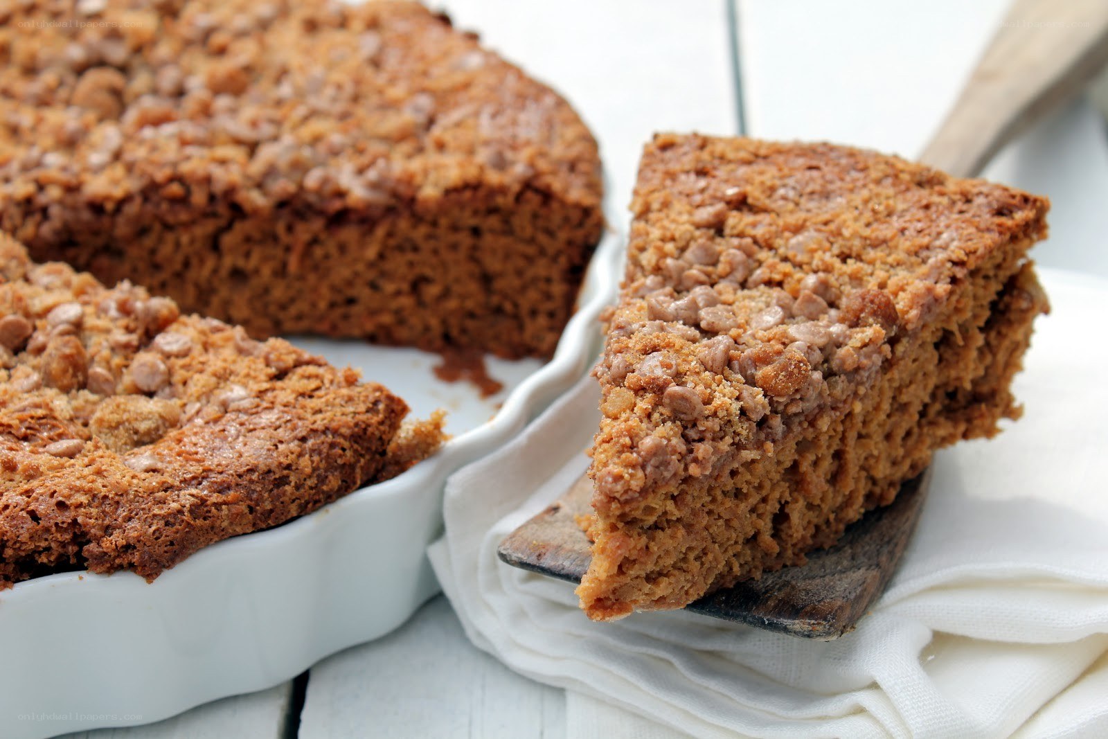 slice of crumb cake