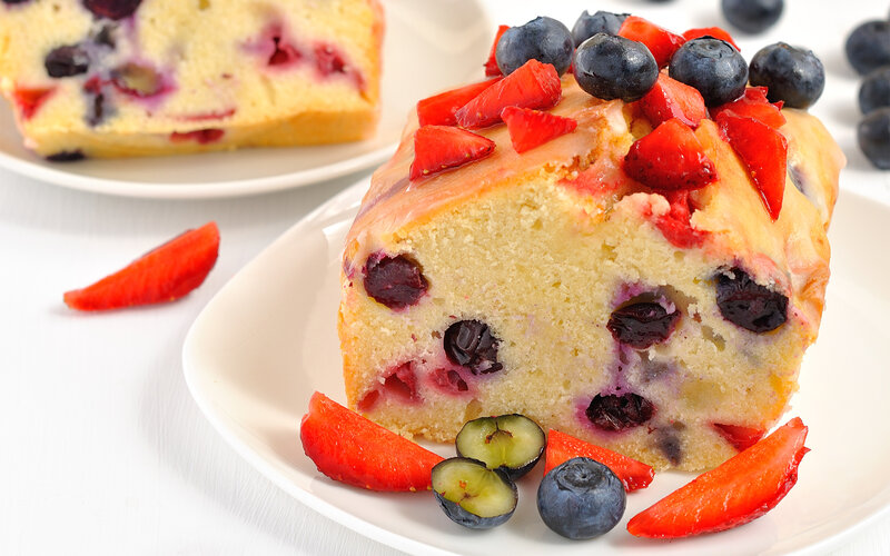 Slice of Fruit Loaf Cake