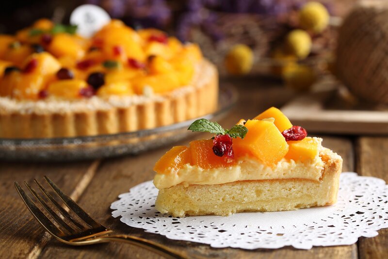 Slice of Fruit Tart — Yellow
