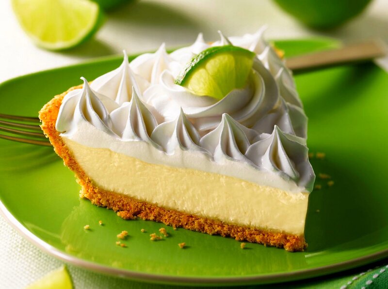 Slice of Key Lime Pie — Green