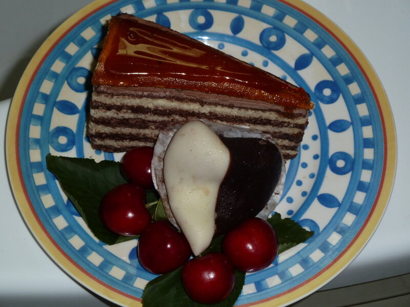 Slice of Layered Cake — Blue