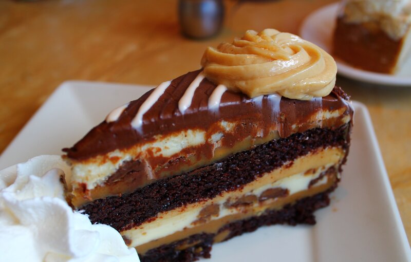 Slice of Layered Cake — Brown, Appetizing