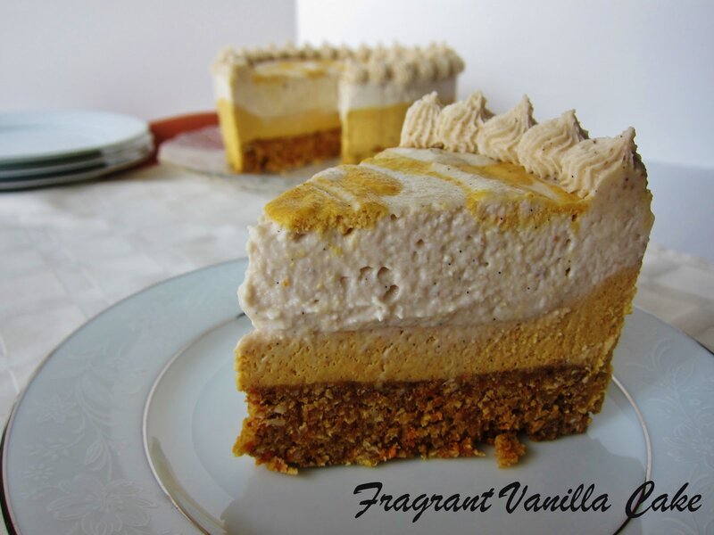 Slice of Layered Cake — White, Appetizing, Photograph, Plate