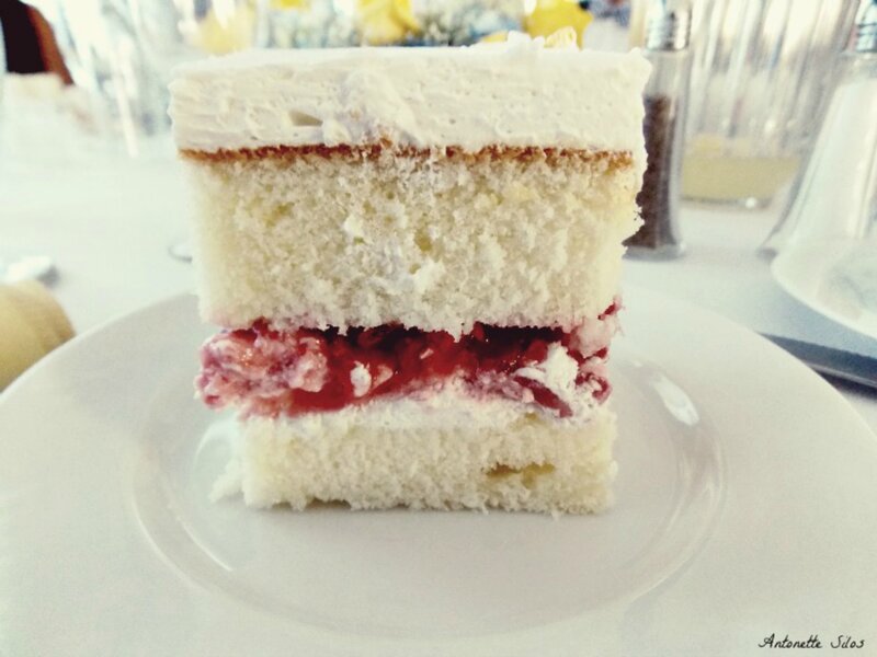 Slice of Layered Cake — White