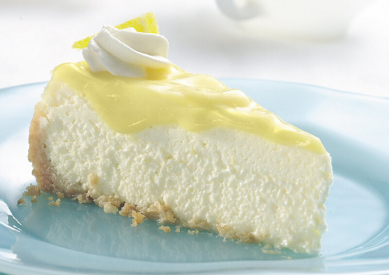 Slice of Lemon Cheesecake — White, Appetizing