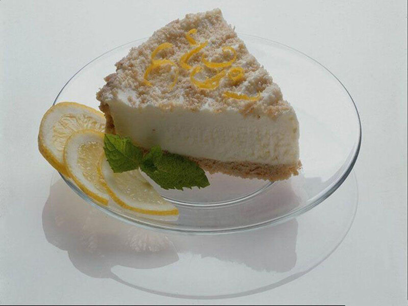 Slice of Lemon Cheesecake — White