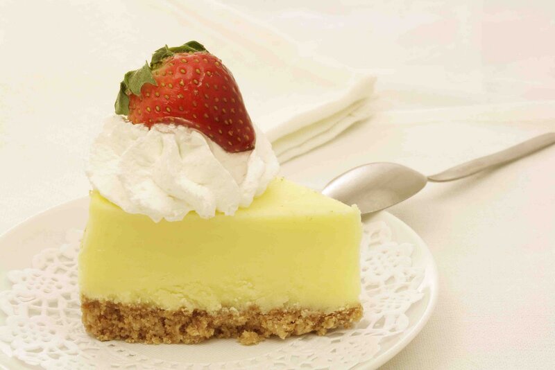 Slice of Lemon Cheesecake — Yellow