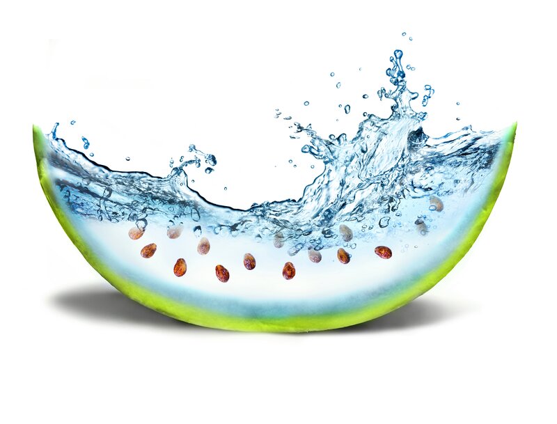 Slice of Melon with Water