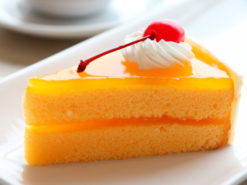 Slice of Orange Cake — Appetizing