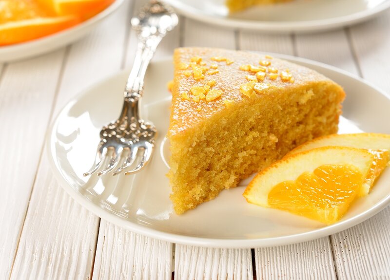 Slice of Orange Cake — Yellow