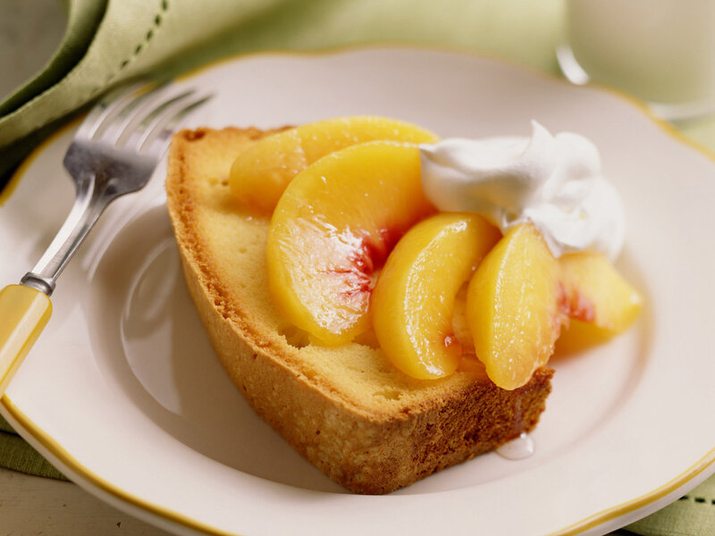 Slice of Peach Cake — Yellow