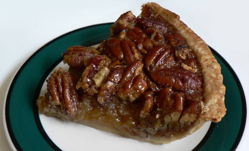 Slice of Pecan Pie — Brown