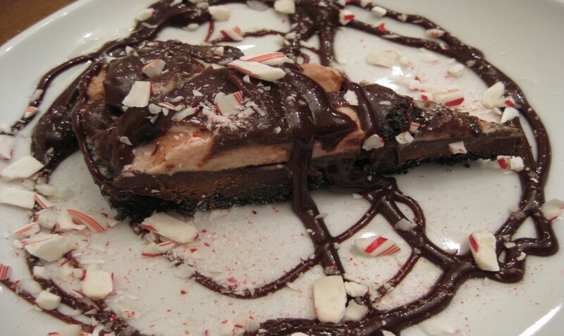 Slice of Peppermint Cheesecake