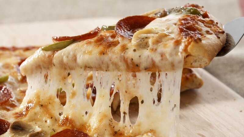 Slice of Pepperoni Pizza — White