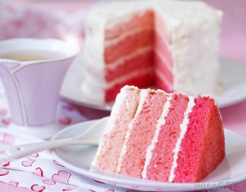Slice of Pink Cake — Sweet